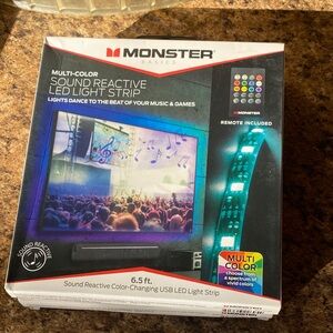 Monster Illumination Sound-Activated LED 6.5 ft. Light Strip with Remote